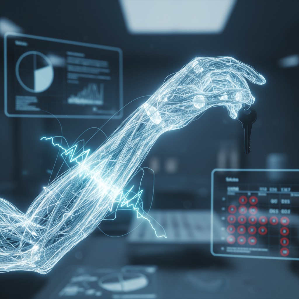 Image of muscle weakness and twitching in an arm